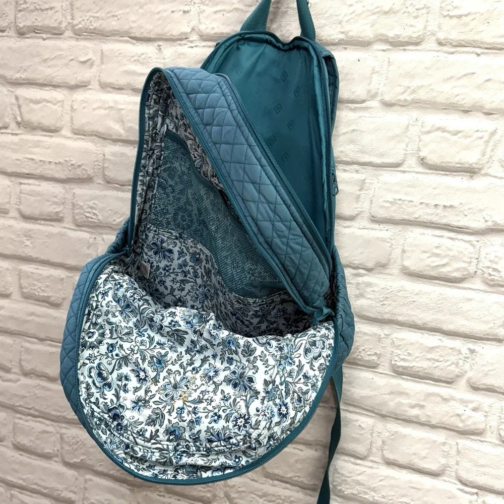 Vera Bradley Teal Quilted Backpack Taylor Swift Rainbow Embroidered‎
